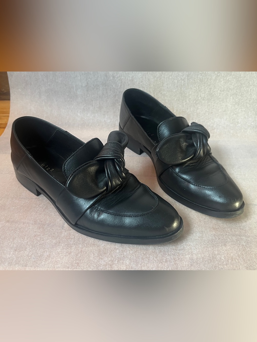 Maguire Valencia Shiny Black Leather Loafers Size 37 (fits like 36.5)
